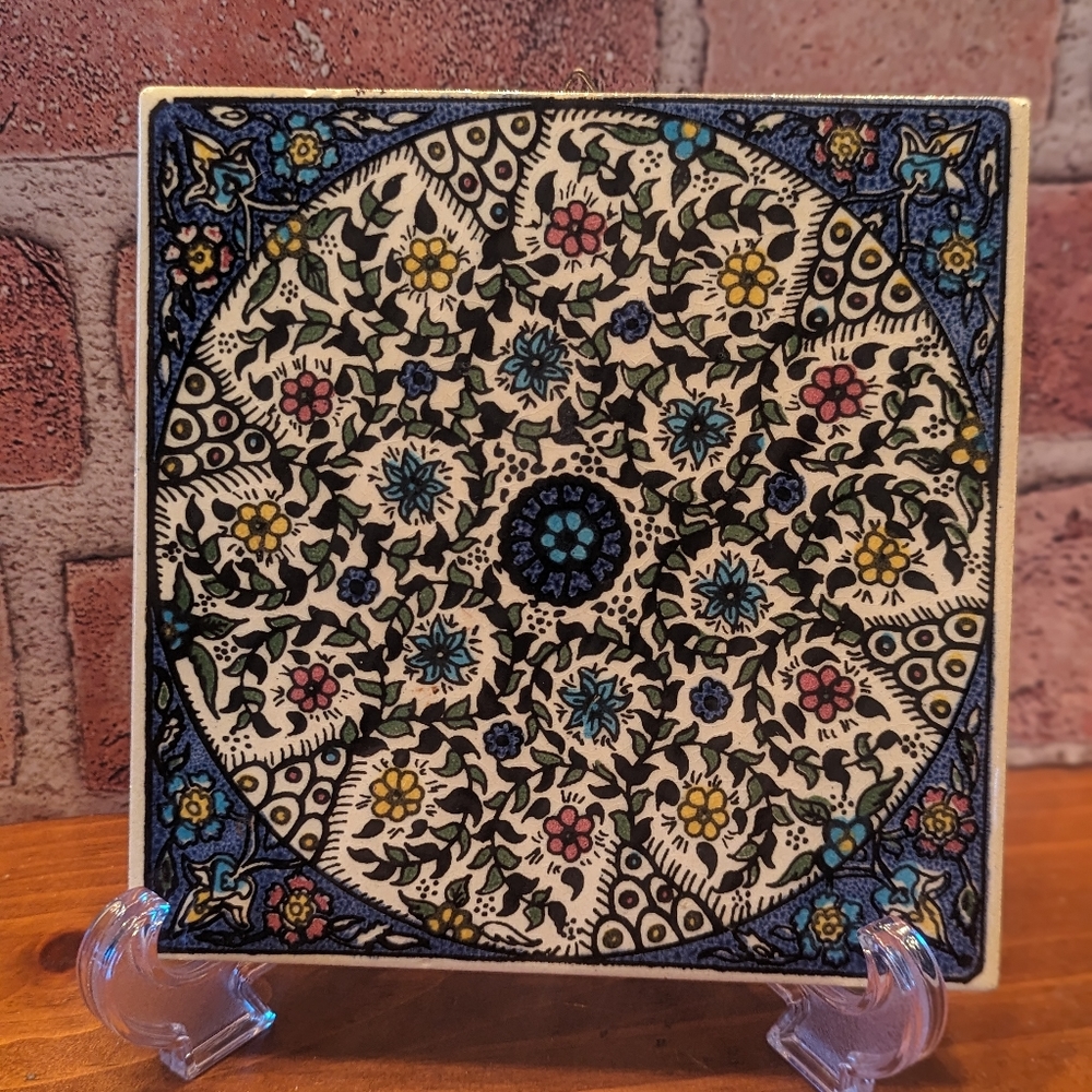 Vintage Barbour Ceramics tile wall hanging